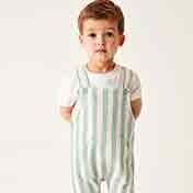 Striped Dungarees